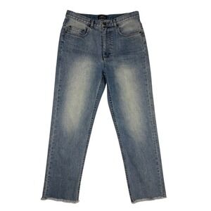 APC Standard A Franges Jeans Mens 30 Light Blue Straight Leg Raw Hem